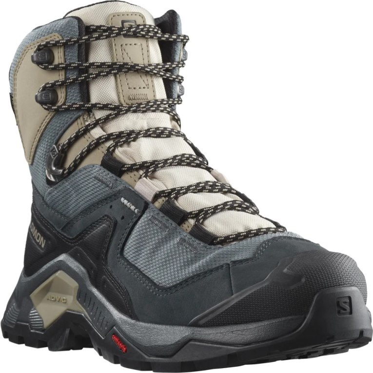 Botas Caminhada Salomon Quest Element GTX Feminino Cinzentas Pretas Caqui | PT T13506